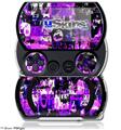 Purple Graffiti - Decal Style Skins (fits Sony PSPgo)