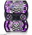 Purple Princess Skull - Decal Style Skins (fits Sony PSPgo)