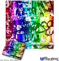 Decal Skin compatible with Sony PS3 Slim Rainbow Graffiti