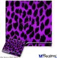 Decal Skin compatible with Sony PS3 Slim Purple Leopard