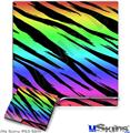 Decal Skin compatible with Sony PS3 Slim Tiger Rainbow