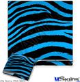 Decal Skin compatible with Sony PS3 Slim Zebra Blue