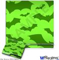 Decal Skin compatible with Sony PS3 Slim Deathrock Bats Green