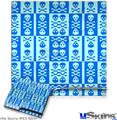 Decal Skin compatible with Sony PS3 Slim Skull And Crossbones Pattern Blue