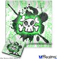 Decal Skin compatible with Sony PS3 Slim Cartoon Skull Green