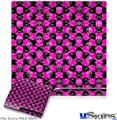 Decal Skin compatible with Sony PS3 Slim Skull and Crossbones Checkerboard