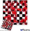 Decal Skin compatible with Sony PS3 Slim Checkerboard Splatter