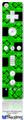 Wii Remote Controller Face ONLY Skin - Criss Cross Green