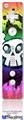 Wii Remote Controller Face ONLY Skin - Cartoon Skull Rainbow