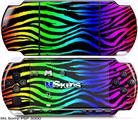 Sony PSP 3000 Skin - Rainbow Zebra