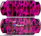 Sony PSP 3000 Skin - Pink Distressed Leopard