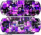 Sony PSP 3000 Skin - Purple Graffiti