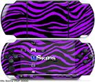 Sony PSP 3000 Skin - Purple Zebra