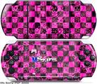 Sony PSP 3000 Skin - Pink Checkerboard Sketches