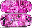 Sony PSP 3000 Skin - Pink Plaid Graffiti
