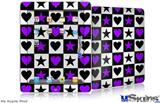 iPad Skin - Purple Hearts And Stars