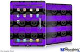 iPad Skin - Skull Stripes Purple