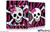 iPad Skin - Pink Zebra Skull
