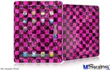 iPad Skin - Pink Checkerboard Sketches