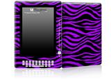 Purple Zebra - Decal Style Skin for Amazon Kindle DX