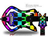 Rainbow Checkerboard Decal Style Skin - fits Warriors Of Rock Guitar Hero Guitar (GUITAR NOT INCLUDED)