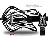 Zebra Decal Style Skin - fits Warriors Of Rock Guitar Hero Guitar (GUITAR NOT INCLUDED)