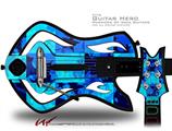 Blue Star Checkers Decal Style Skin - fits Warriors Of Rock Guitar Hero Guitar (GUITAR NOT INCLUDED)