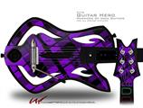 Purple Plaid Decal Style Skin - fits Warriors Of Rock Guitar Hero Guitar (GUITAR NOT INCLUDED)