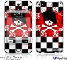 iPod Touch 4G Decal Style Vinyl Skin - Emo Skull 5
