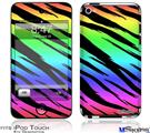 iPod Touch 4G Decal Style Vinyl Skin - Tiger Rainbow