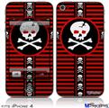iPhone 4 Decal Style Vinyl Skin - Skull Cross (DOES NOT fit newer iPhone 4S)