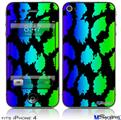 iPhone 4 Decal Style Vinyl Skin - Rainbow Leopard (DOES NOT fit newer iPhone 4S)