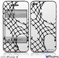 iPhone 4 Decal Style Vinyl Skin - Ripped Fishnets (DOES NOT fit newer iPhone 4S)