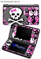 Pink Bow Skull - Decal Style Skin fits Nintendo DSi XL (DSi SOLD SEPARATELY)