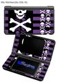 Skulls and Stripes 6 - Decal Style Skin fits Nintendo DSi XL (DSi SOLD SEPARATELY)