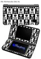 Skull Checkerboard - Decal Style Skin fits Nintendo DSi XL (DSi SOLD SEPARATELY)