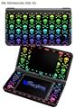 Skull and Crossbones Rainbow - Decal Style Skin fits Nintendo DSi XL (DSi SOLD SEPARATELY)