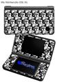 Skull Checker - Decal Style Skin fits Nintendo DSi XL (DSi SOLD SEPARATELY)