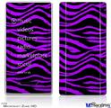 Zune HD Skin - Purple Zebra