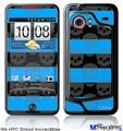 HTC Droid Incredible Skin - Skull Stripes Blue
