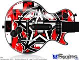 Guitar Hero III Wii Les Paul Skin - Star Checker Splatter