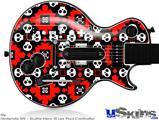Guitar Hero III Wii Les Paul Skin - Goth Punk Skulls
