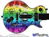 Guitar Hero III Wii Les Paul Skin - Cute Rainbow Monsters