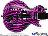 Guitar Hero III Wii Les Paul Skin - Pink Zebra