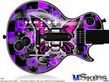 Guitar Hero III Wii Les Paul Skin - Butterfly Skull