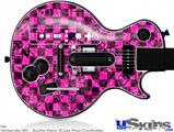 Guitar Hero III Wii Les Paul Skin - Pink Checkerboard Sketches