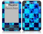 Blue Star Checkers - Decal Style Skin fits Amazon Kindle 3 Keyboard (with 6 inch display)