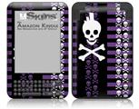 Skulls and Stripes 6 - Decal Style Skin fits Amazon Kindle 3 Keyboard (with 6 inch display)