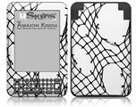 Ripped Fishnets - Decal Style Skin fits Amazon Kindle 3 Keyboard (with 6 inch display)