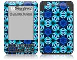 Daisies Blue - Decal Style Skin fits Amazon Kindle 3 Keyboard (with 6 inch display)